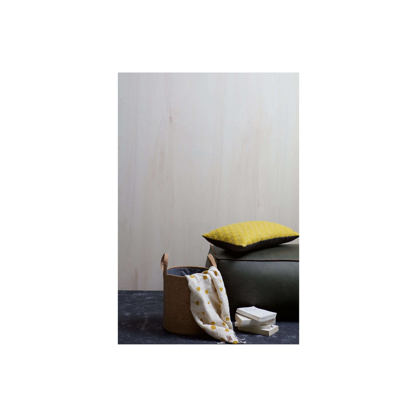 BePureHome Rodeo poef groen
