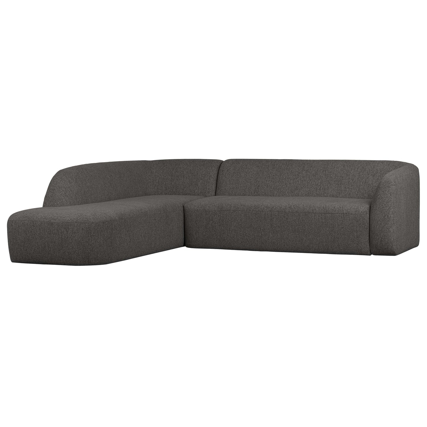 BePureHome Sloping hoekbank links grey/black melange