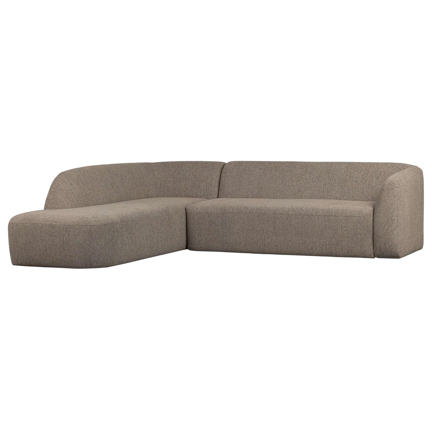 BePureHome Sloping hoekbank links light brown melange