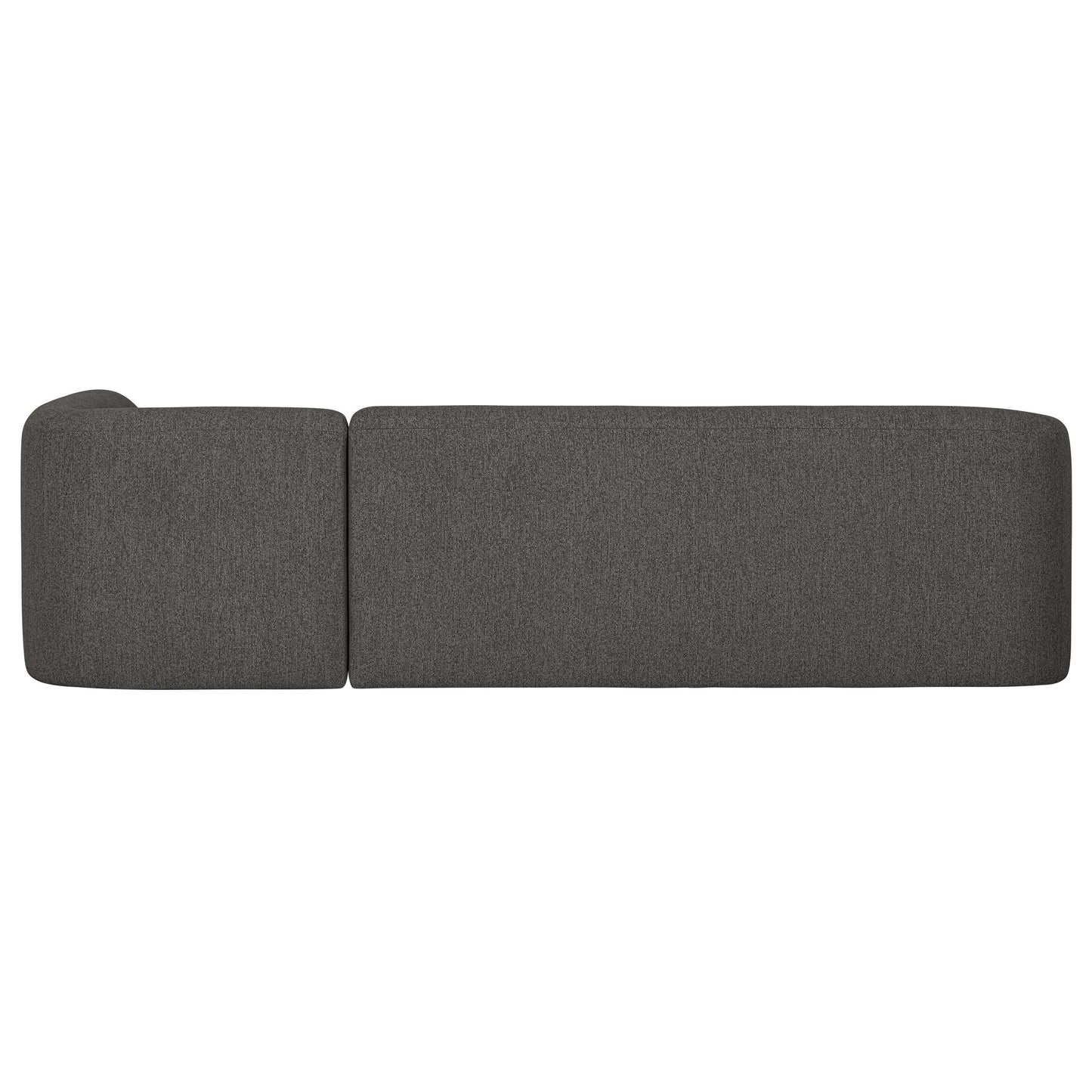 BePureHome Sloping hoekbank rechts grey/black melange