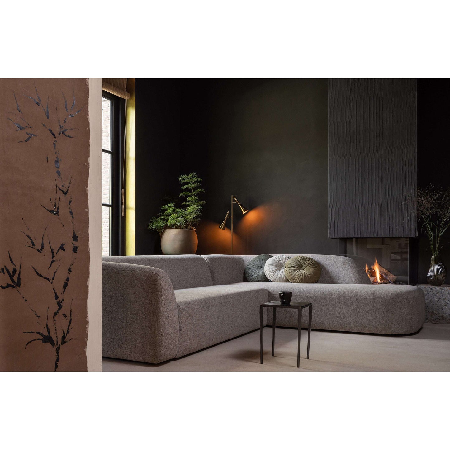 BePureHome Sloping hoekbank rechts natural melange