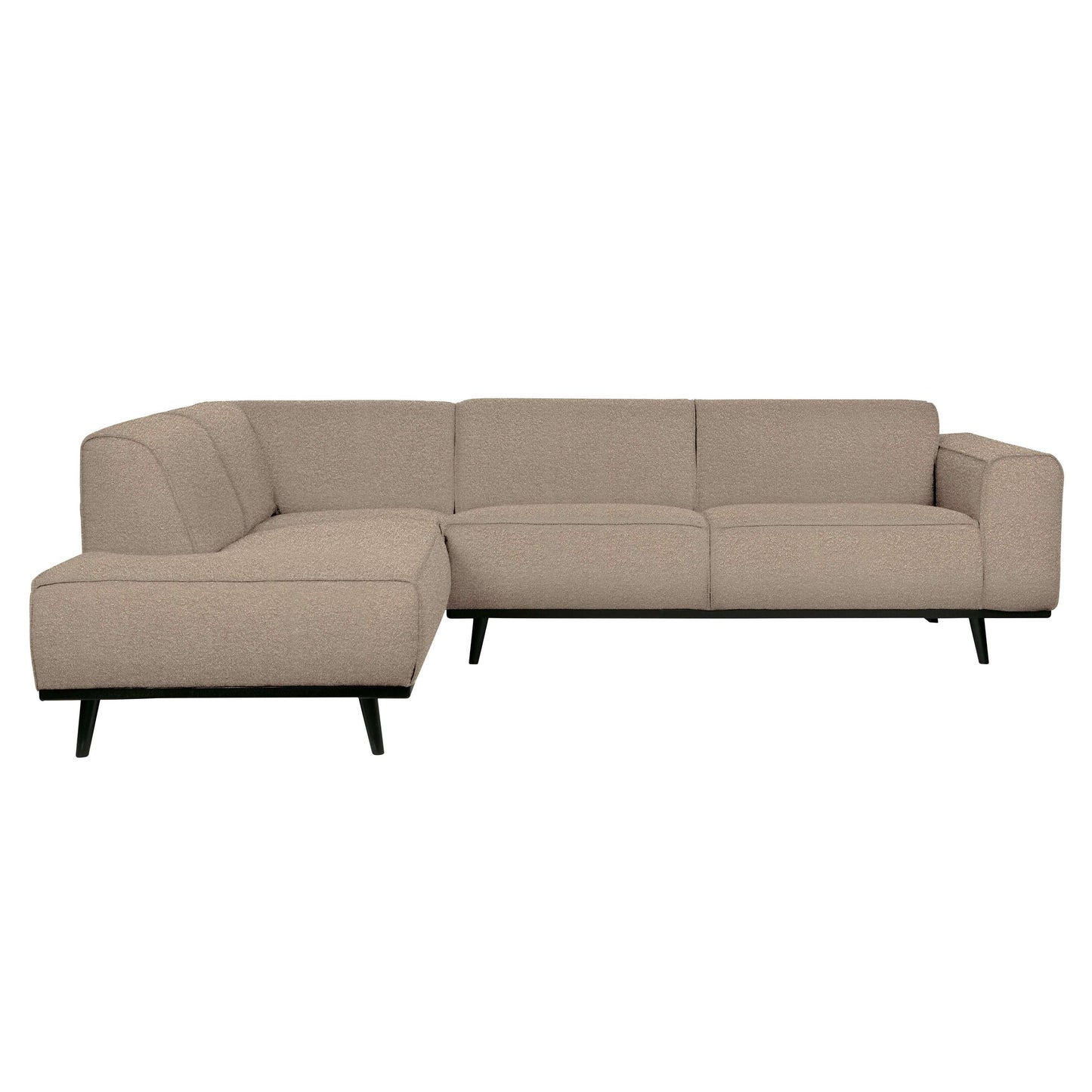 BePureHome Statement hoekbank links boucle beige