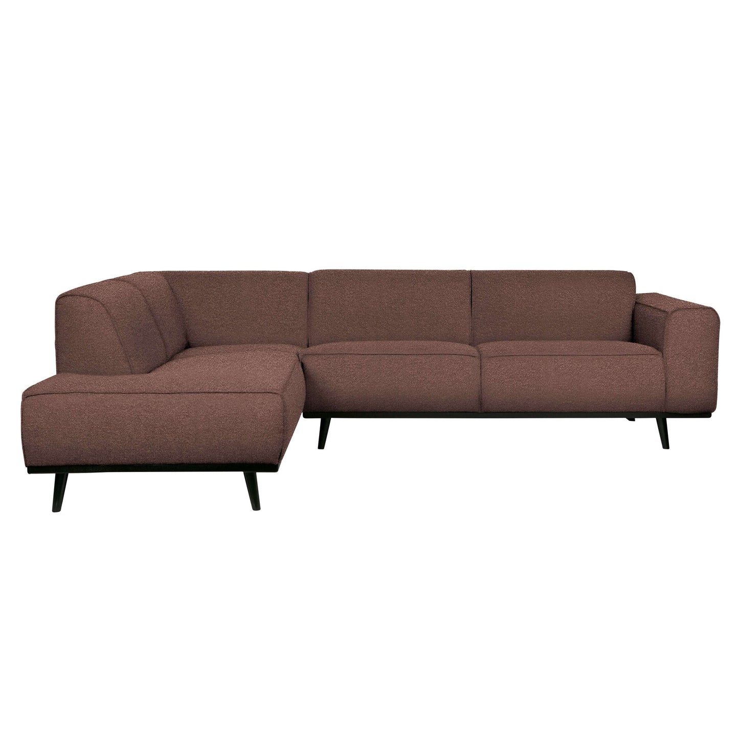 BePureHome Statement hoekbank links boucle bruin