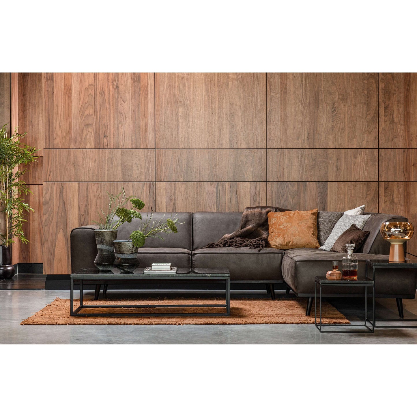 BePureHome Statement hoekbank rechts grijs