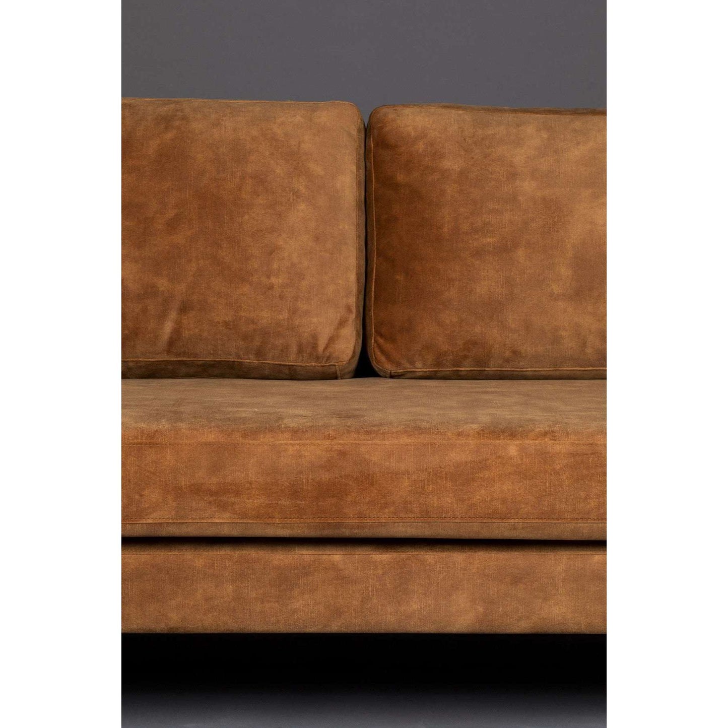 Dutchbone bank houda 3-zits caramel 87 x 202 x 85 cm