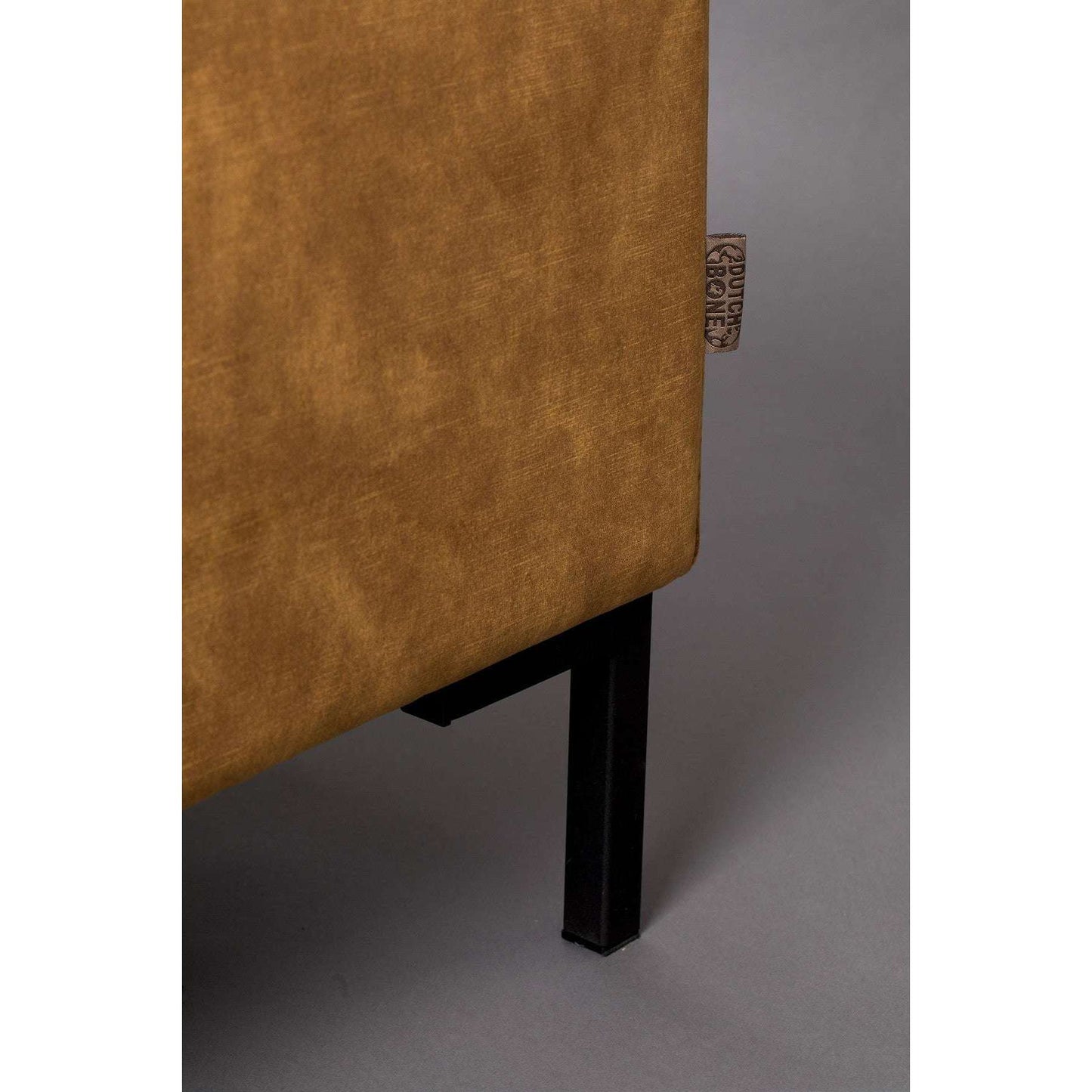 Dutchbone bank houda 3-zits caramel 87 x 202 x 85 cm