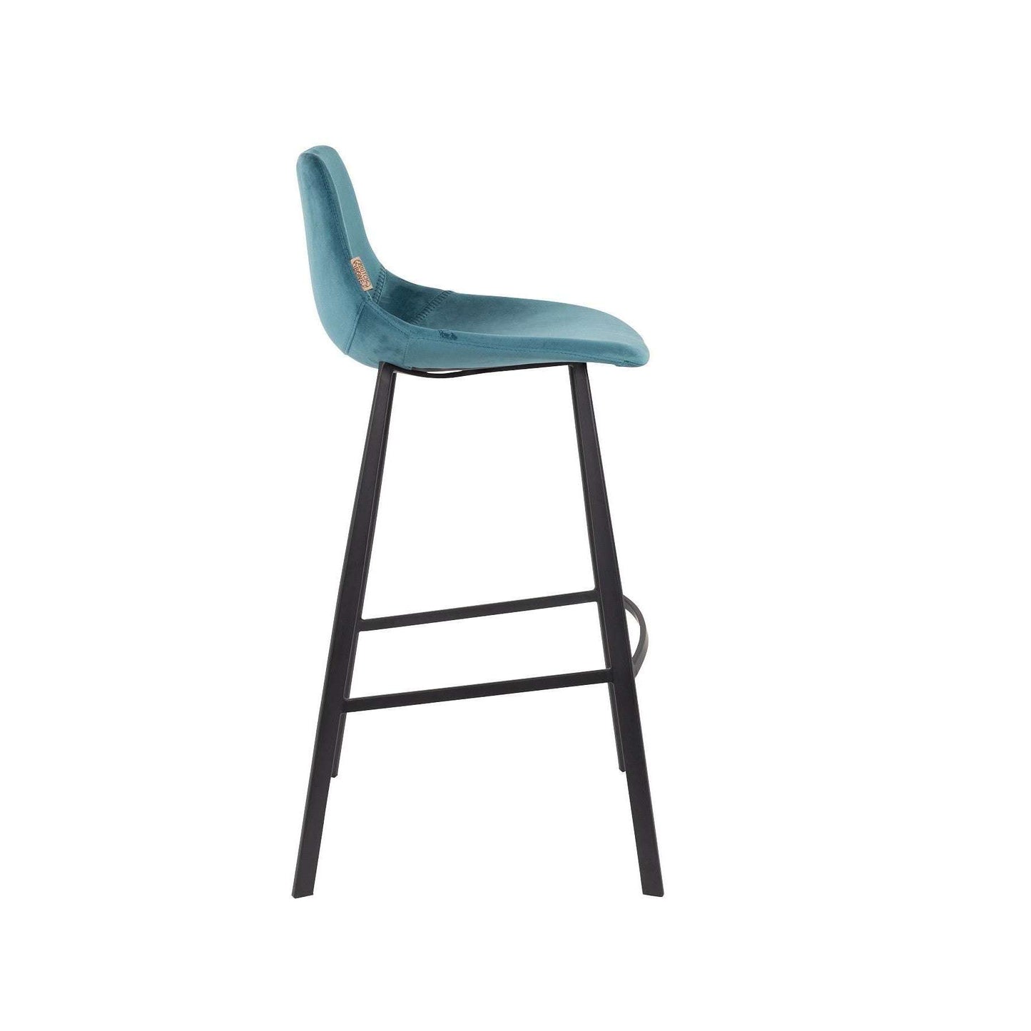 Dutchbone barstoel franky velvet petrol 54 x 50 x 106 cm