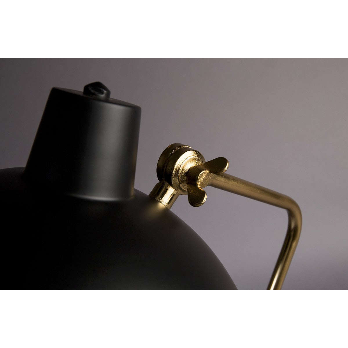 Dutchbone bureaulamp devi zwart 36 x 28 x 52 cm