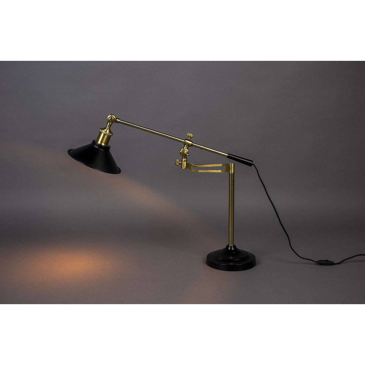 Dutchbone bureaulamp penelope zwart 64 x 18 x 50 cm