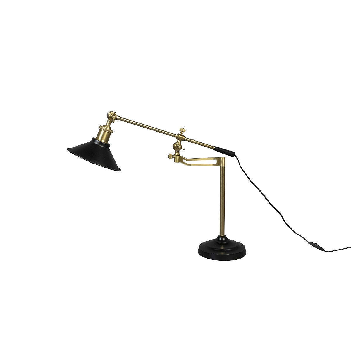 Dutchbone bureaulamp penelope zwart 64 x 18 x 50 cm