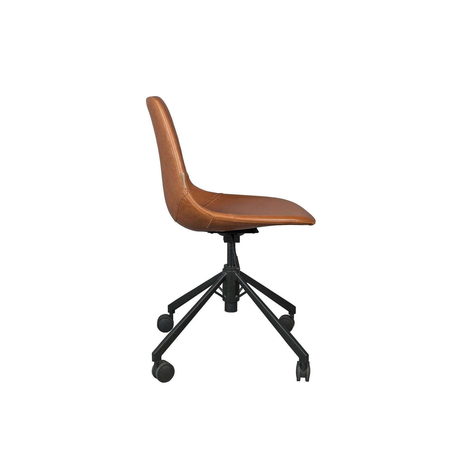 Dutchbone bureaustoel franky bruin 67,5 x 67,5 x 82 / 88,50 cm