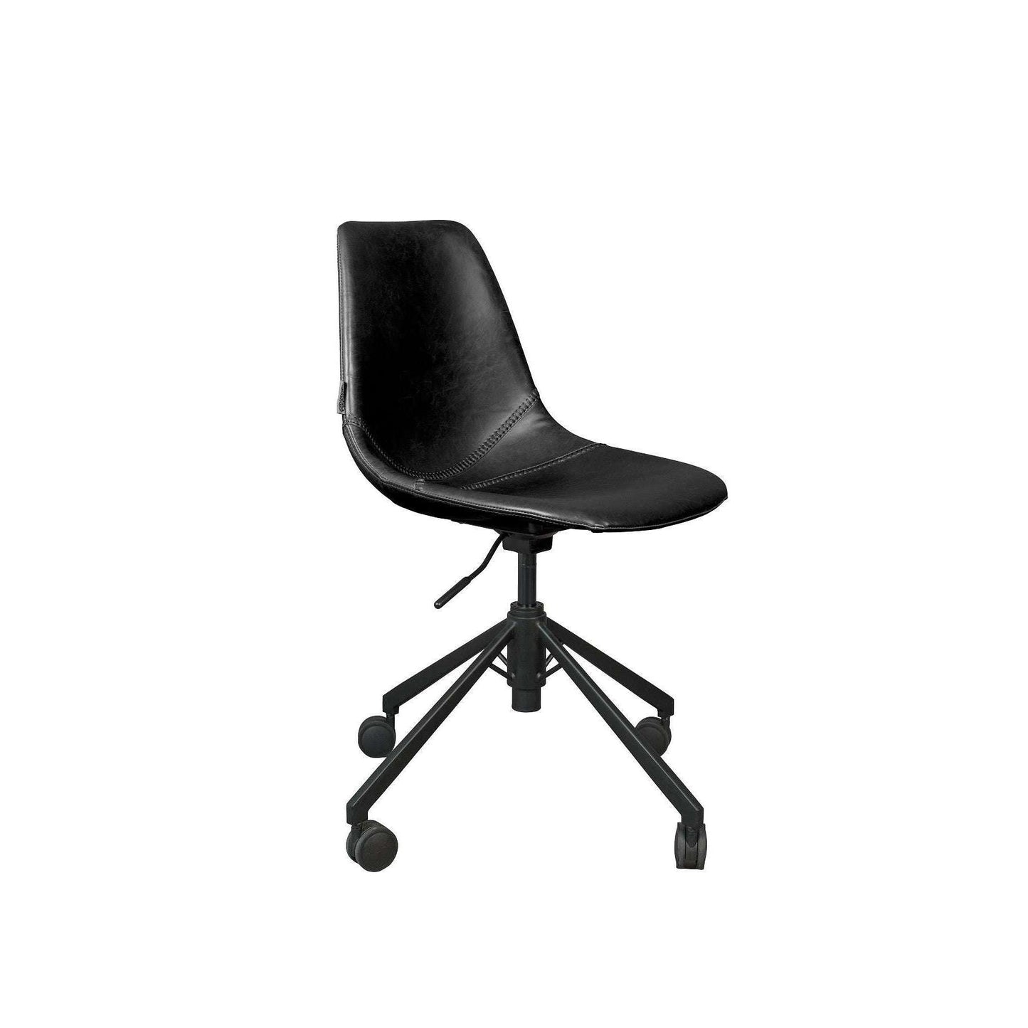 Dutchbone bureaustoel franky zwart 67,5 x 67,5 x 82 / 88,50 cm