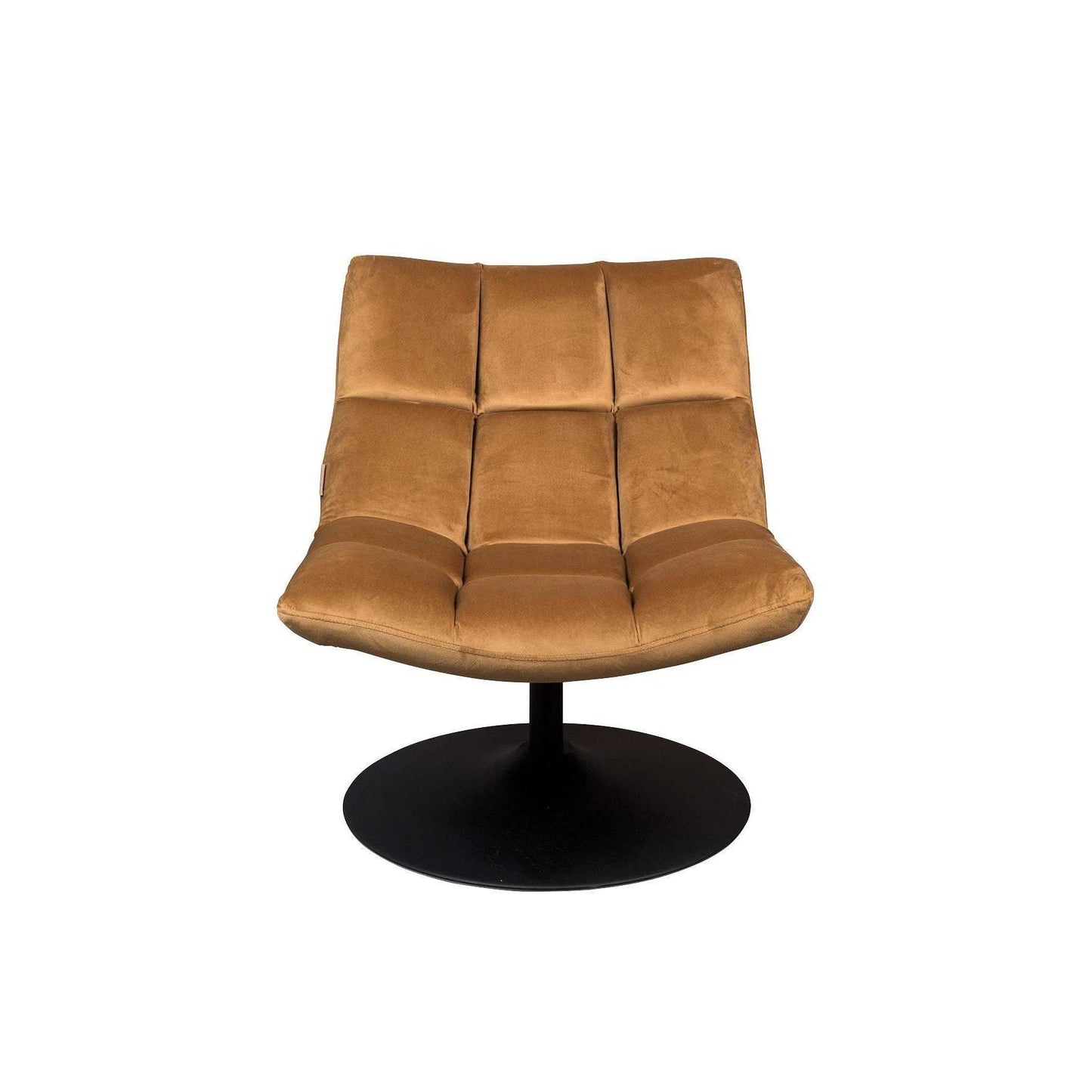 Dutchbone fauteuil bar velvet gouden bruin 81 x 66 x 78 cm