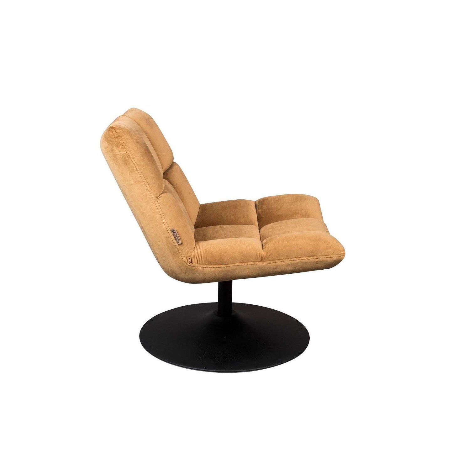 Dutchbone fauteuil bar velvet gouden bruin 81 x 66 x 78 cm