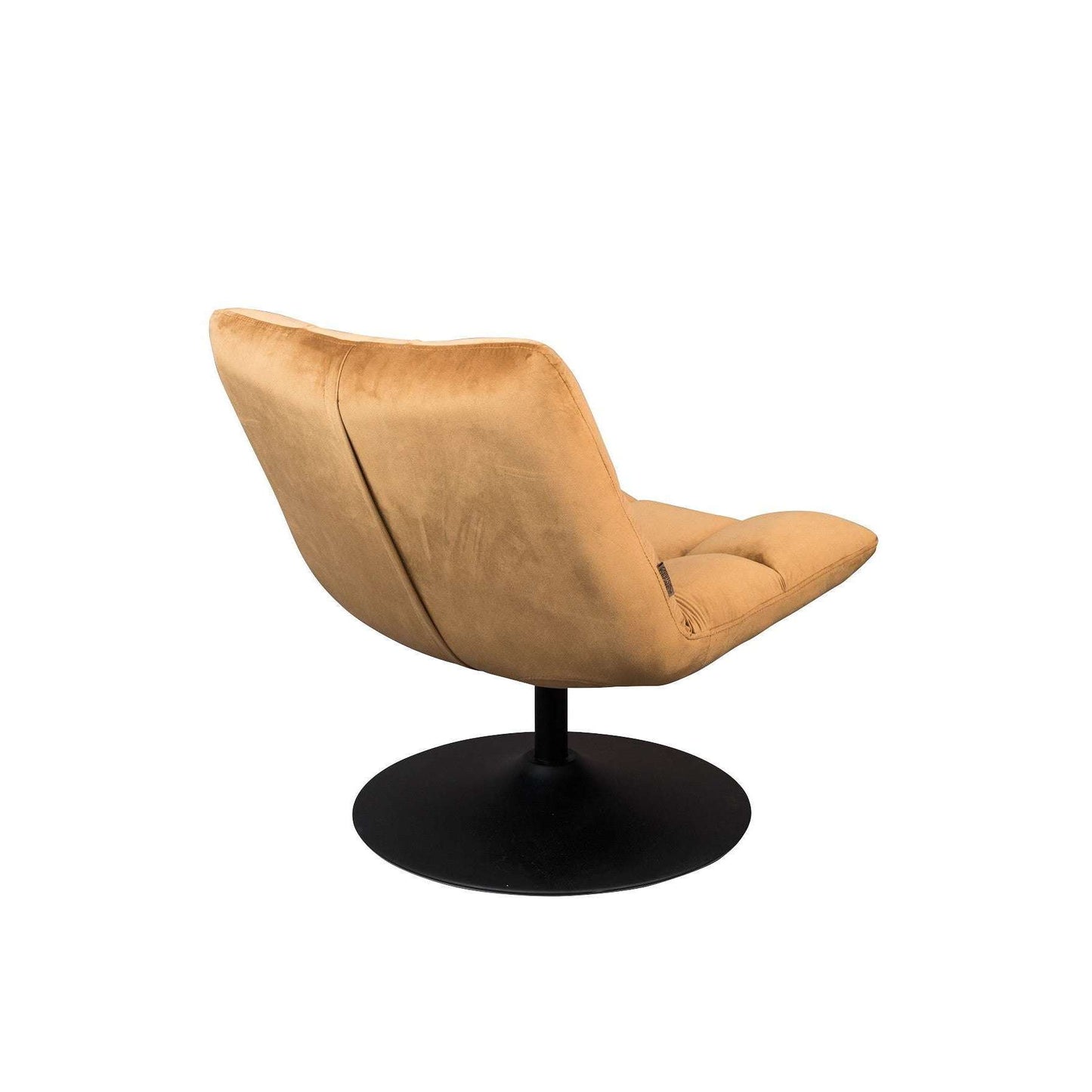 Dutchbone fauteuil bar velvet gouden bruin 81 x 66 x 78 cm