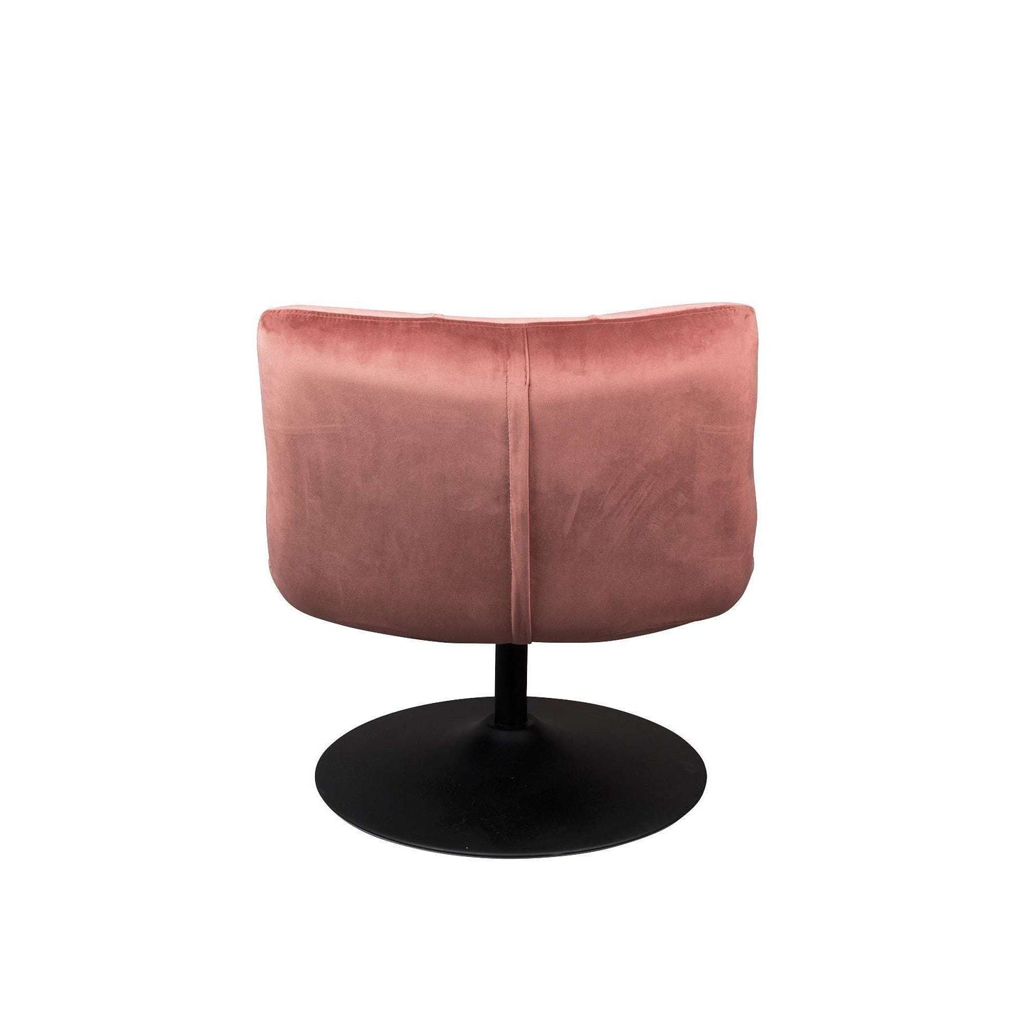 Dutchbone fauteuil bar velvet oud roze 81 x 66 x 78 cm