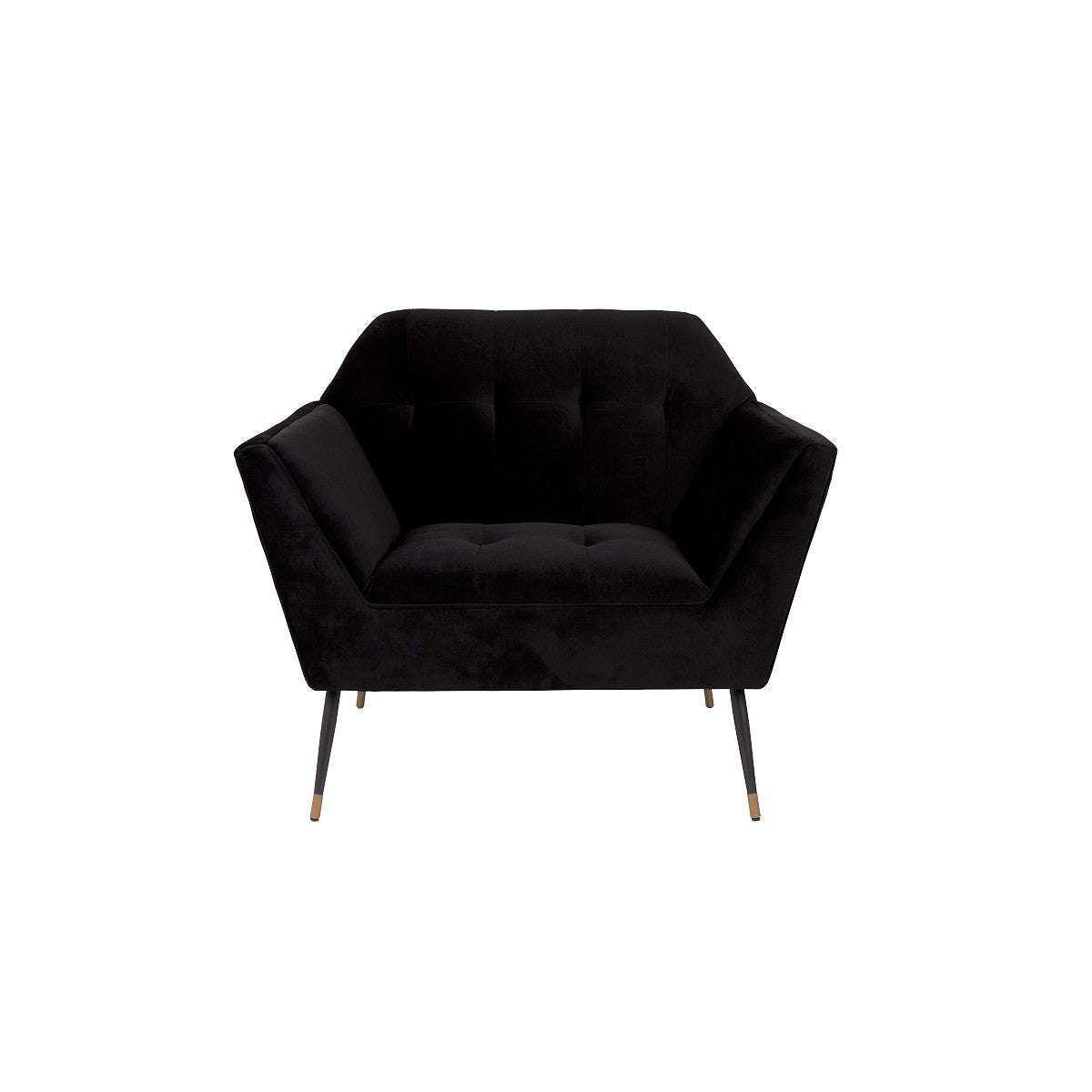 Dutchbone fauteuil kate zwart 79 x 95 x 80 cm
