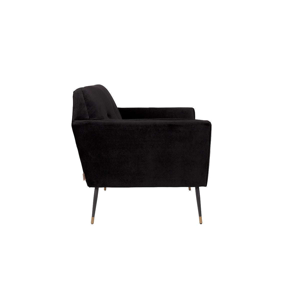 Dutchbone fauteuil kate zwart 79 x 95 x 80 cm