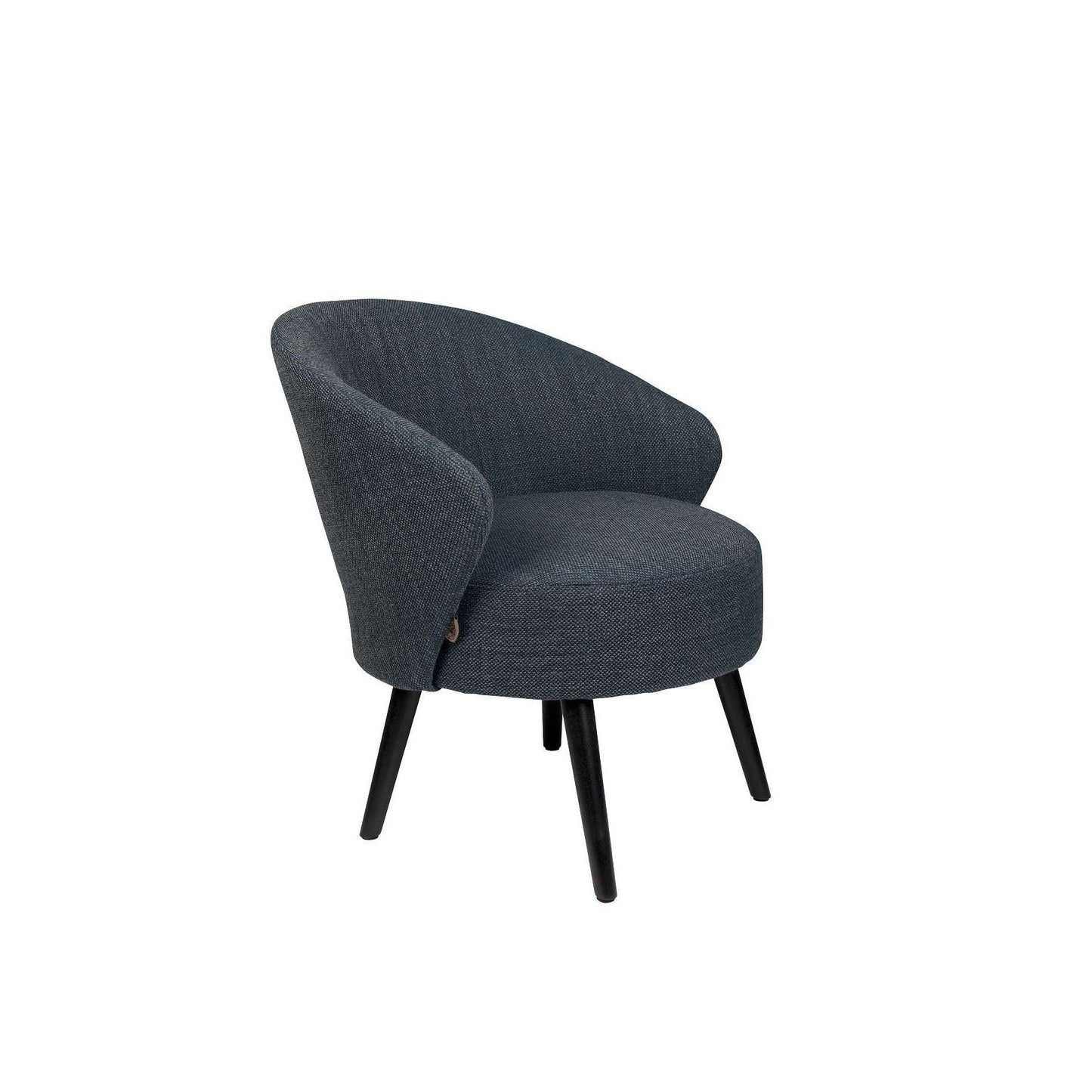 Dutchbone fauteuil waldo blauw 73,5 x 66 x 77 cm