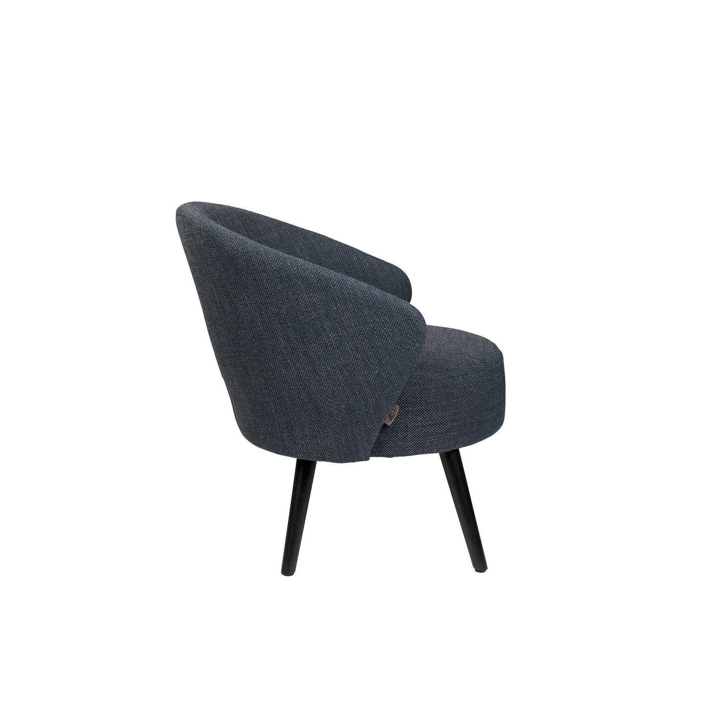 Dutchbone fauteuil waldo blauw 73,5 x 66 x 77 cm