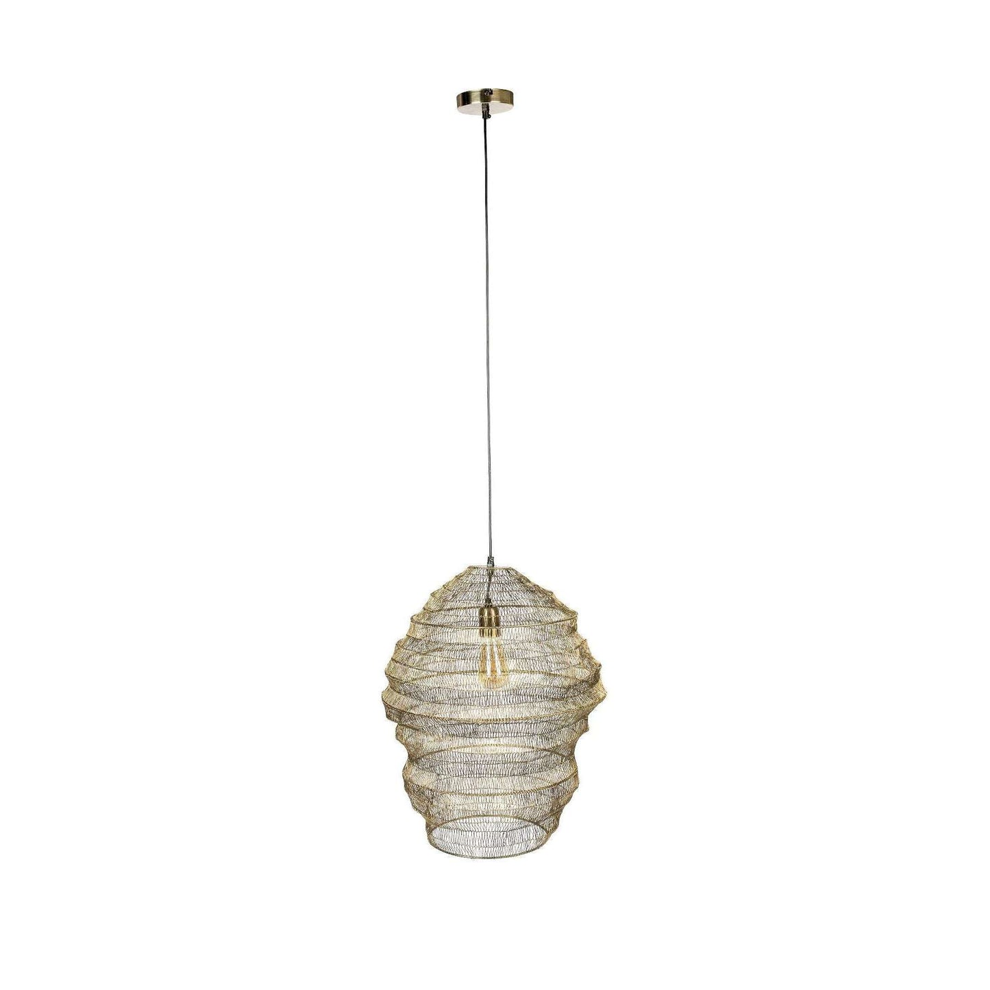 Dutchbone hanglamp luca l brass 52 x 52 x 57,00,5,00 cm