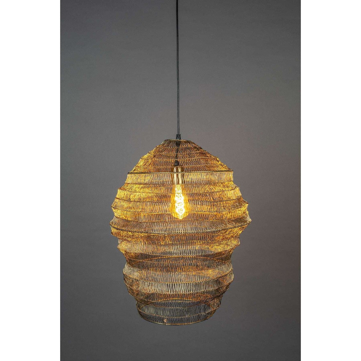 Dutchbone hanglamp luca l brass 52 x 52 x 57,00,5,00 cm
