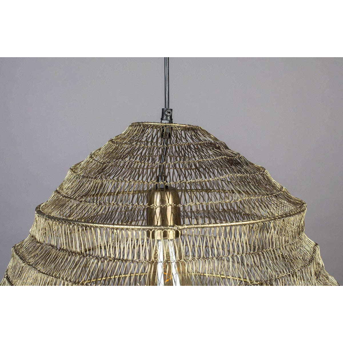 Dutchbone hanglamp luca l brass 52 x 52 x 57,00,5,00 cm