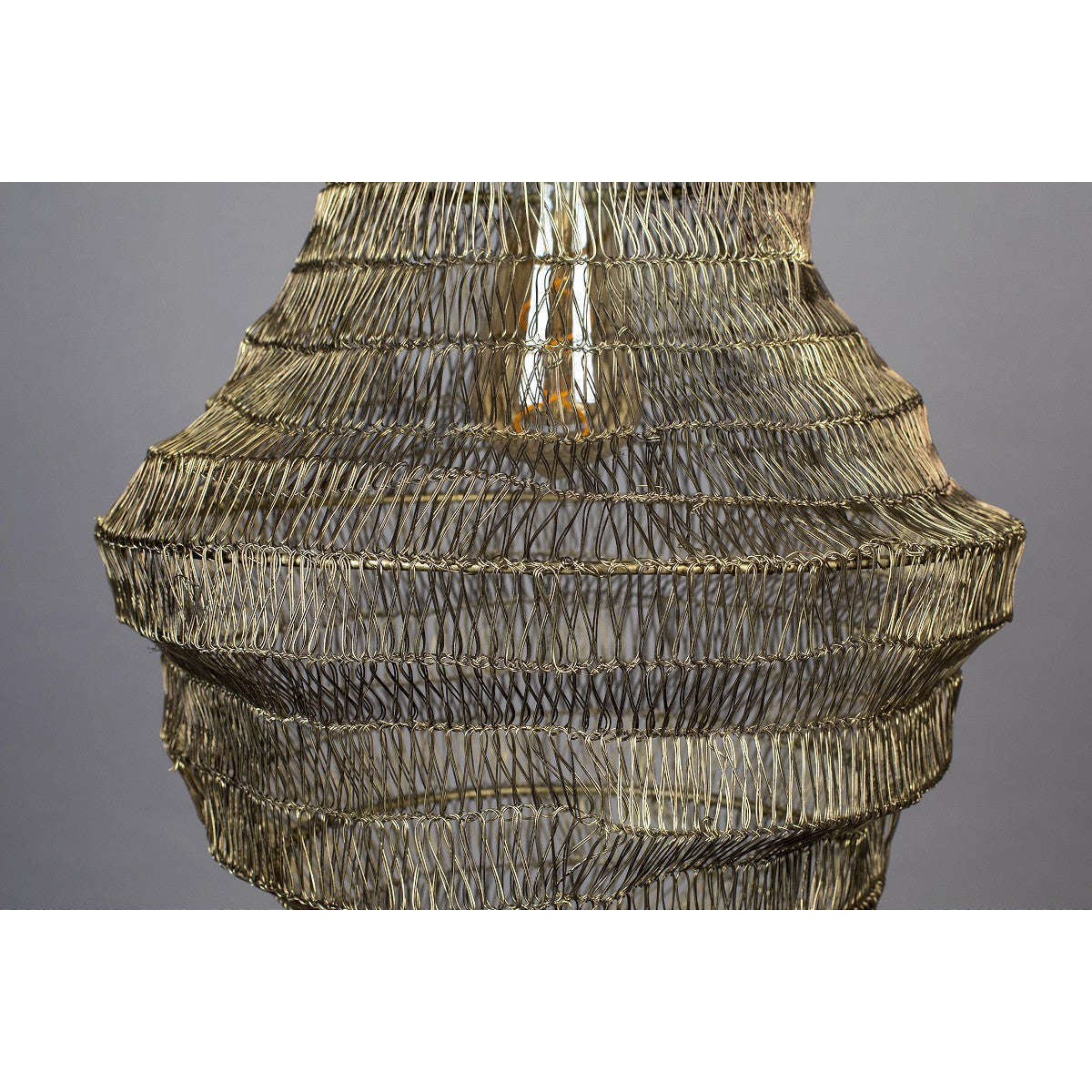 Dutchbone hanglamp luca m brass 36 x 36 x 57 cm