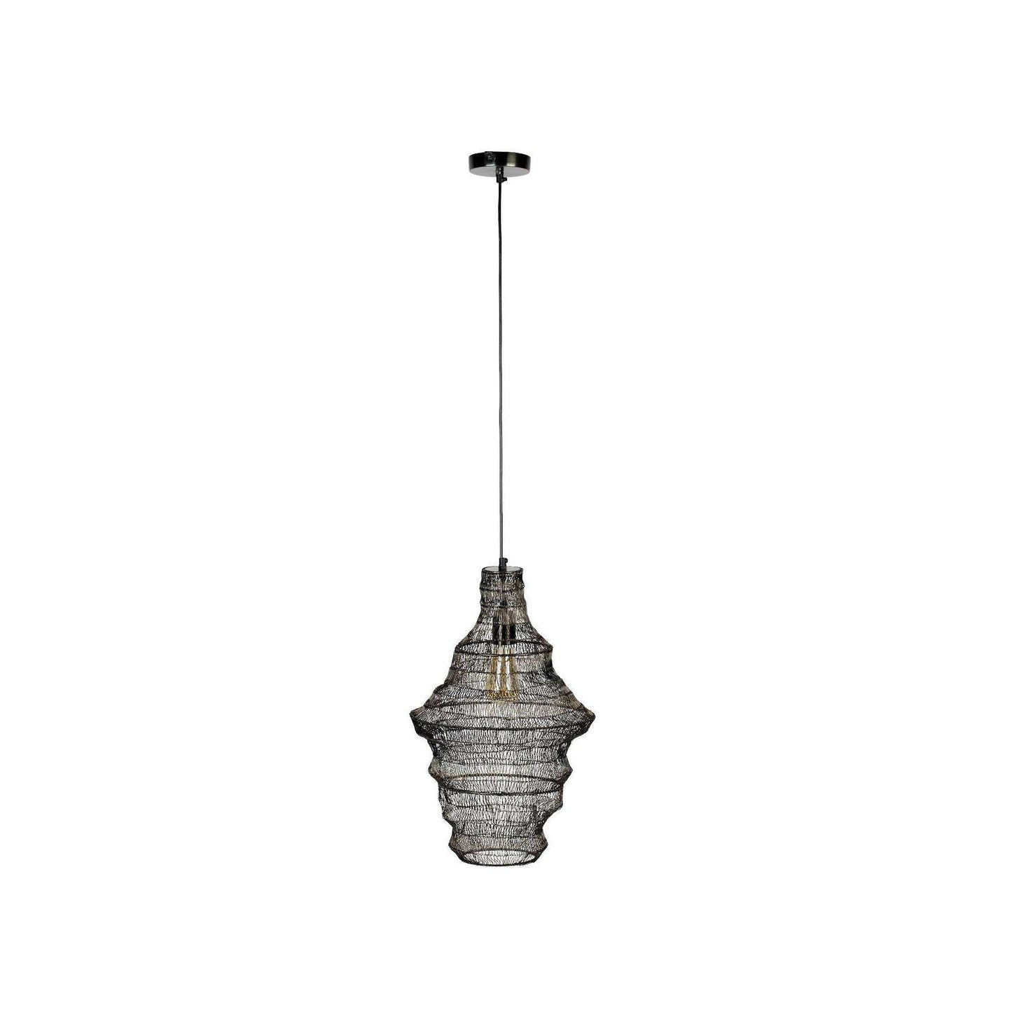Dutchbone hanglamp luca m zwart 36 x 36 x 57 cm
