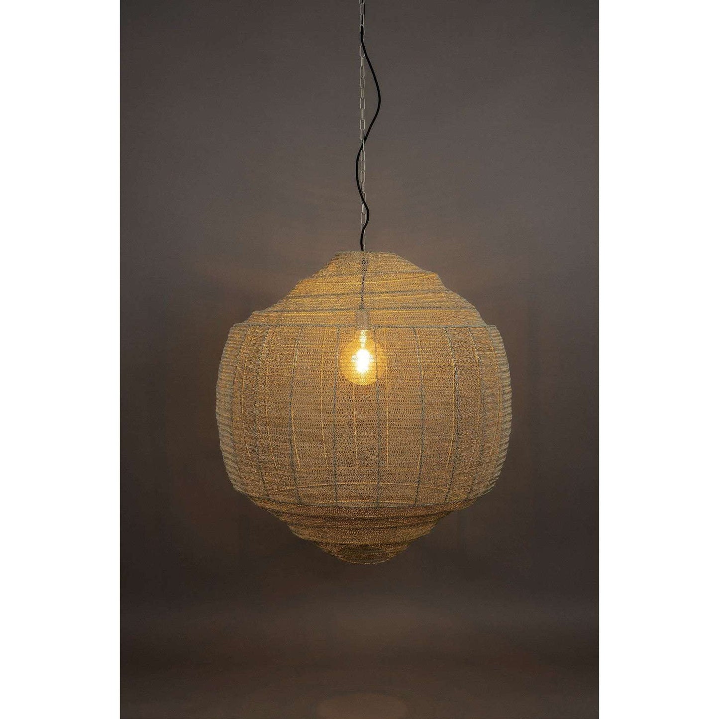 Dutchbone hanglamp Meezan xl grijs