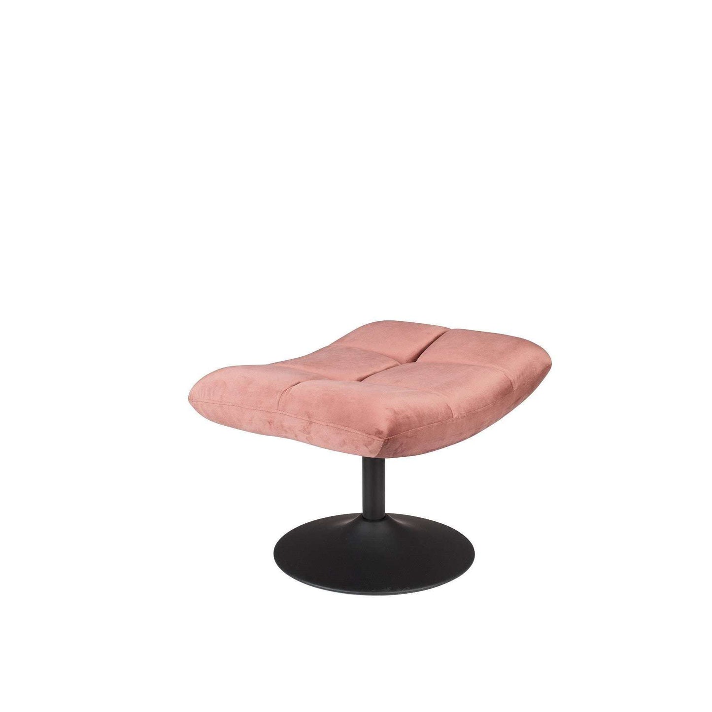 Dutchbone hocker bar velvet oud roze 51,5 x 67 x 46 cm