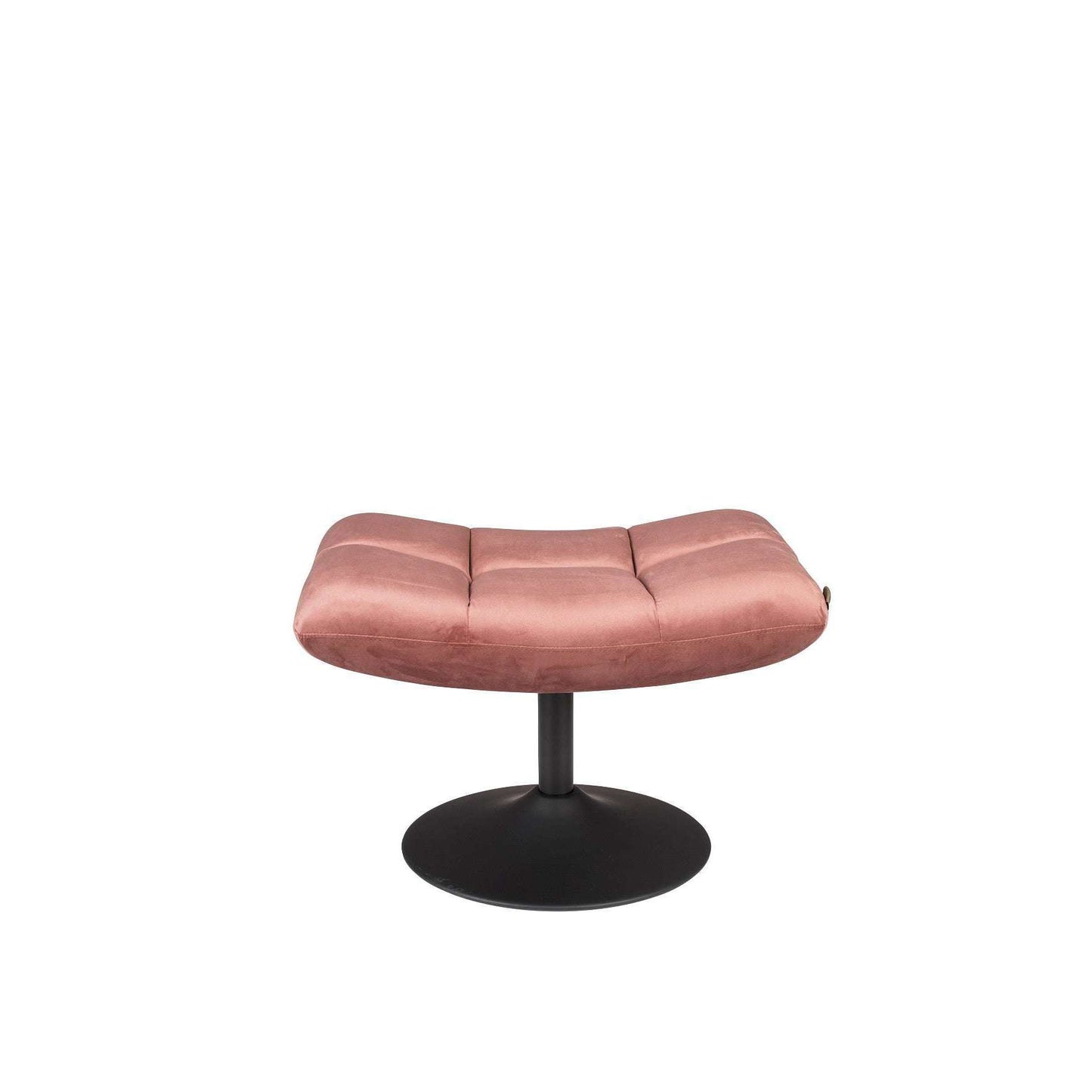 Dutchbone hocker bar velvet oud roze 51,5 x 67 x 46 cm