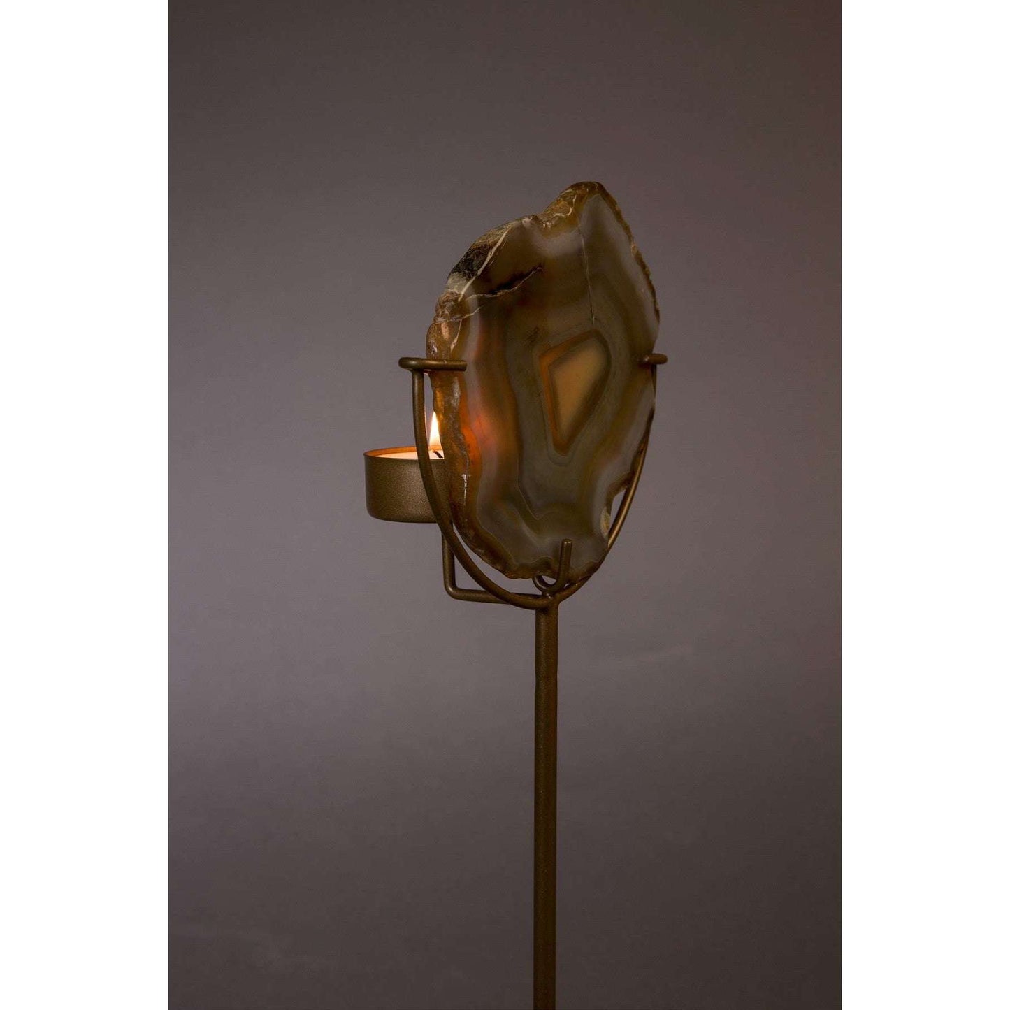 Dutchbone kandelaar gem geel 10 x 10 x 30 cm