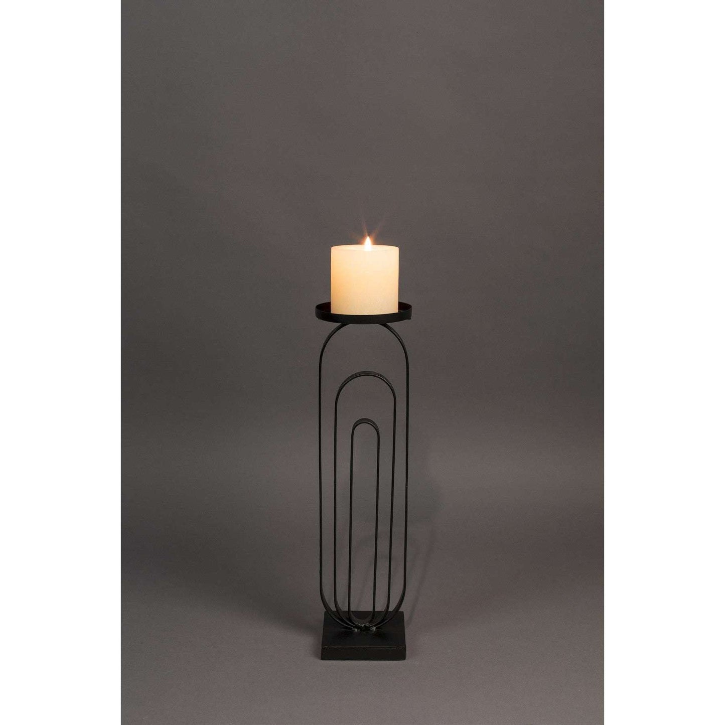 Dutchbone kandelaar proa zwart m 14 x 14 x 52 cm