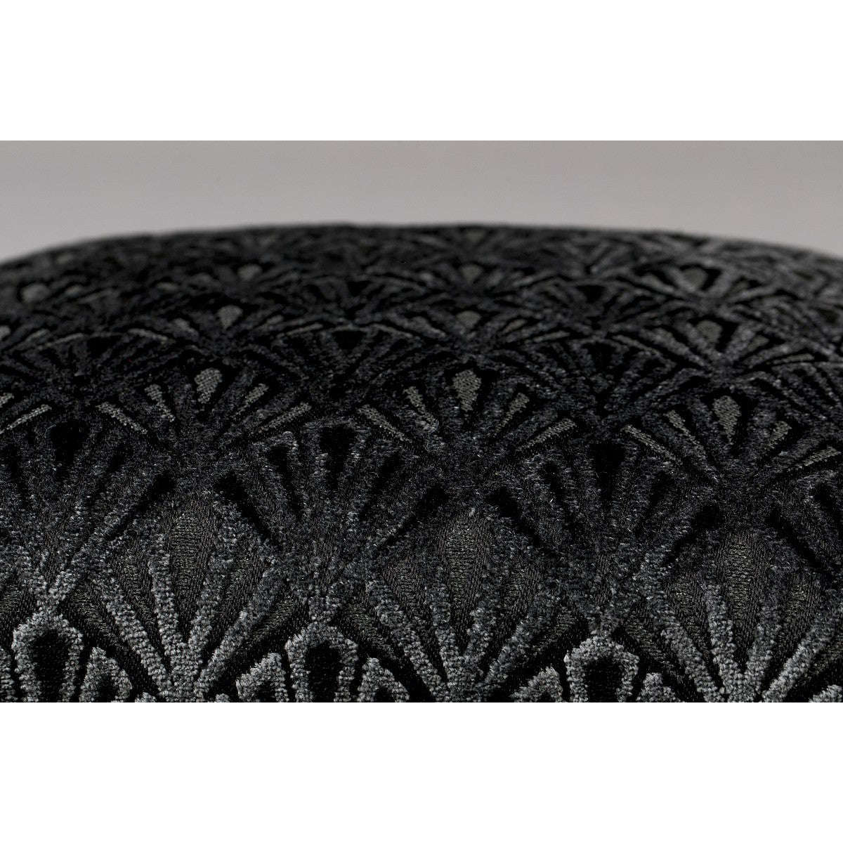 Dutchbone kussen daisy zwart 45 x 45 x 12 cm