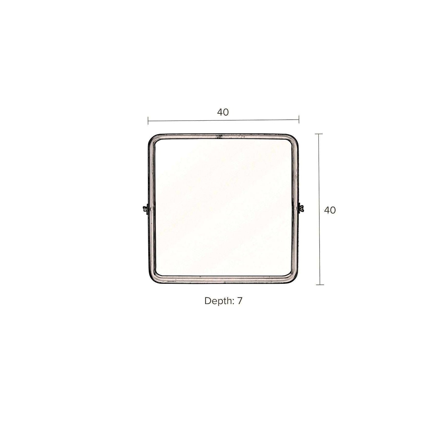 Dutchbone spiegel poke m 8,5 x 40,5 x 40,5 cm