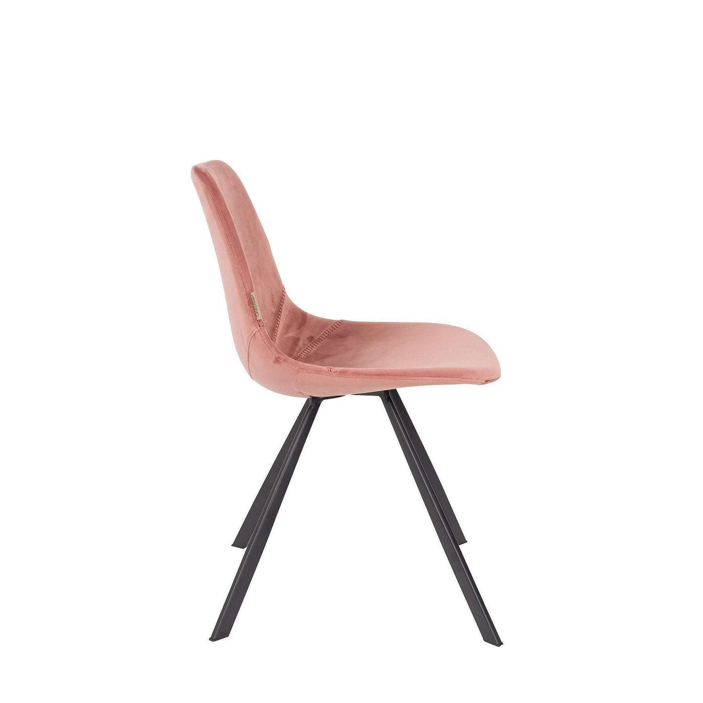 Dutchbone Franky eetkamerstoel velvet oud roze