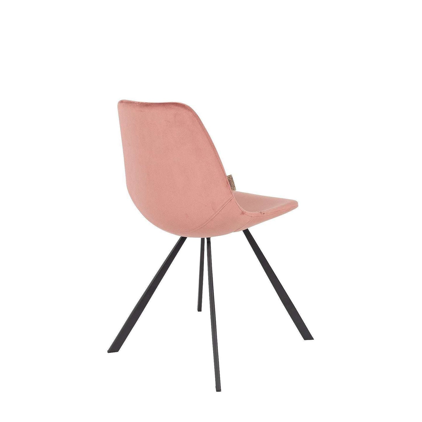 Dutchbone Franky eetkamerstoel velvet oud roze