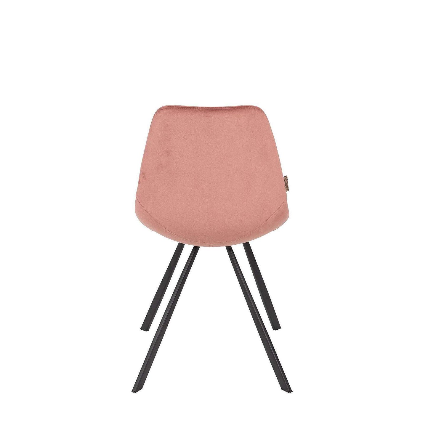 Dutchbone Franky eetkamerstoel velvet oud roze