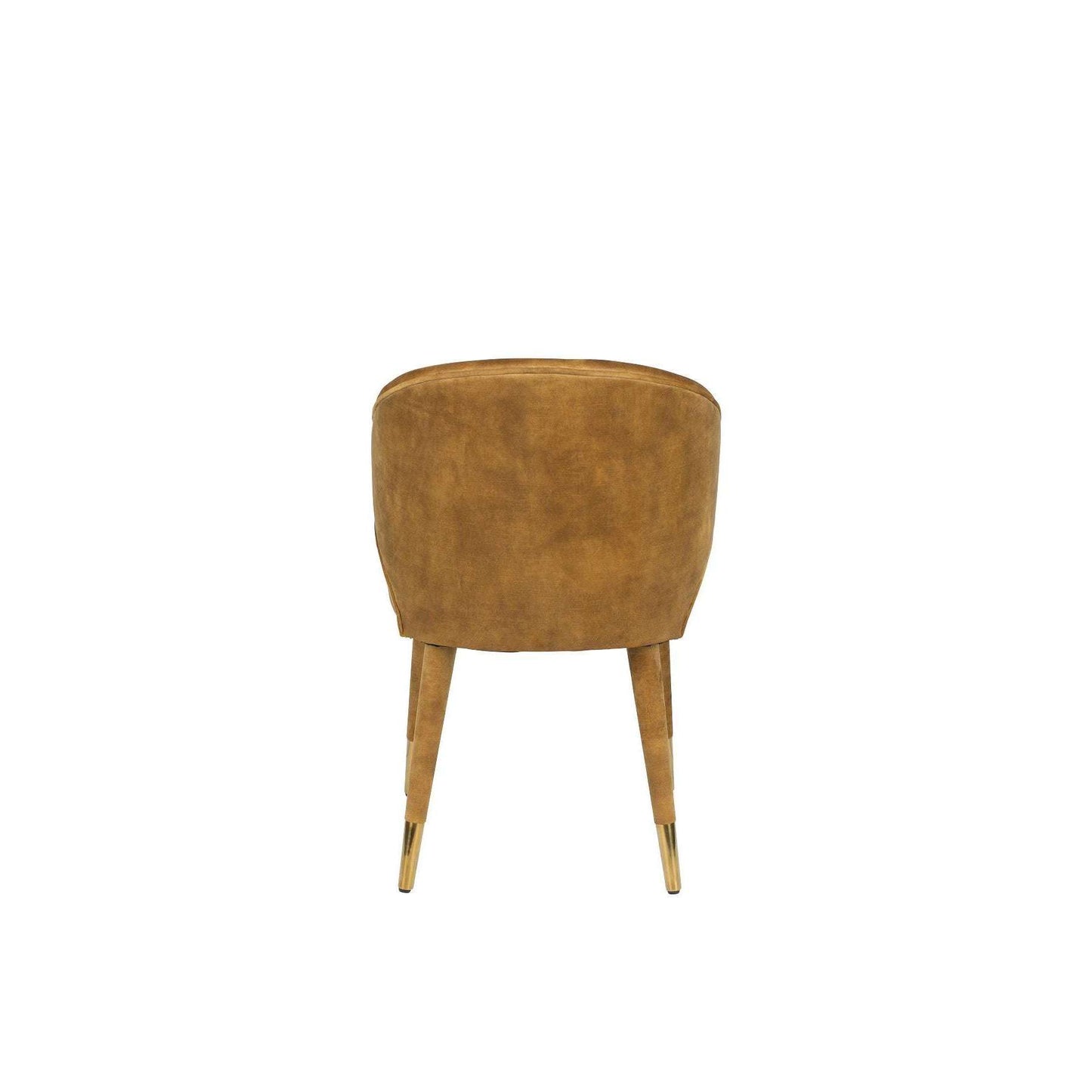 Dutchbone stoel lunar velvet oker 59 x 52 x 80 cm