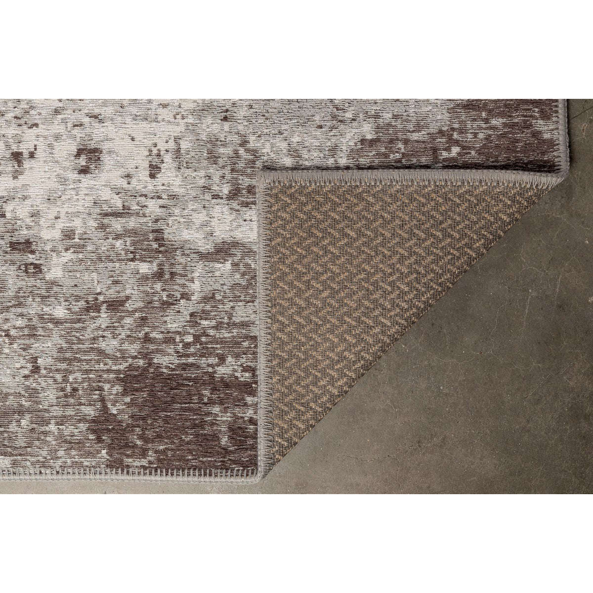 Dutchbone vloerkleed caruso distressed bruin 300 x 200 x 0,3 cm