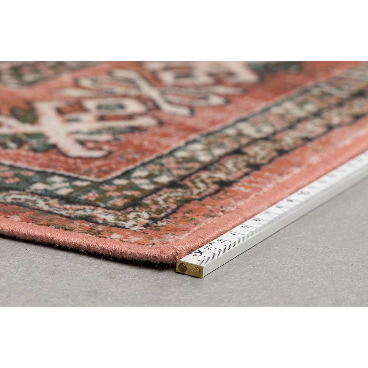 Dutchbone vloerkleed mahal roze/olijf 300 x 200 x 0,55 cm