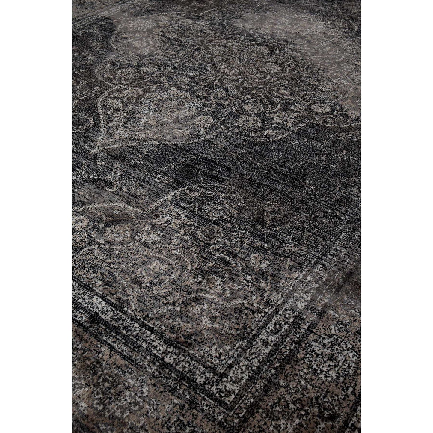 Dutchbone vloerkleed rugged donker 300 x 200 x 0,6 cm