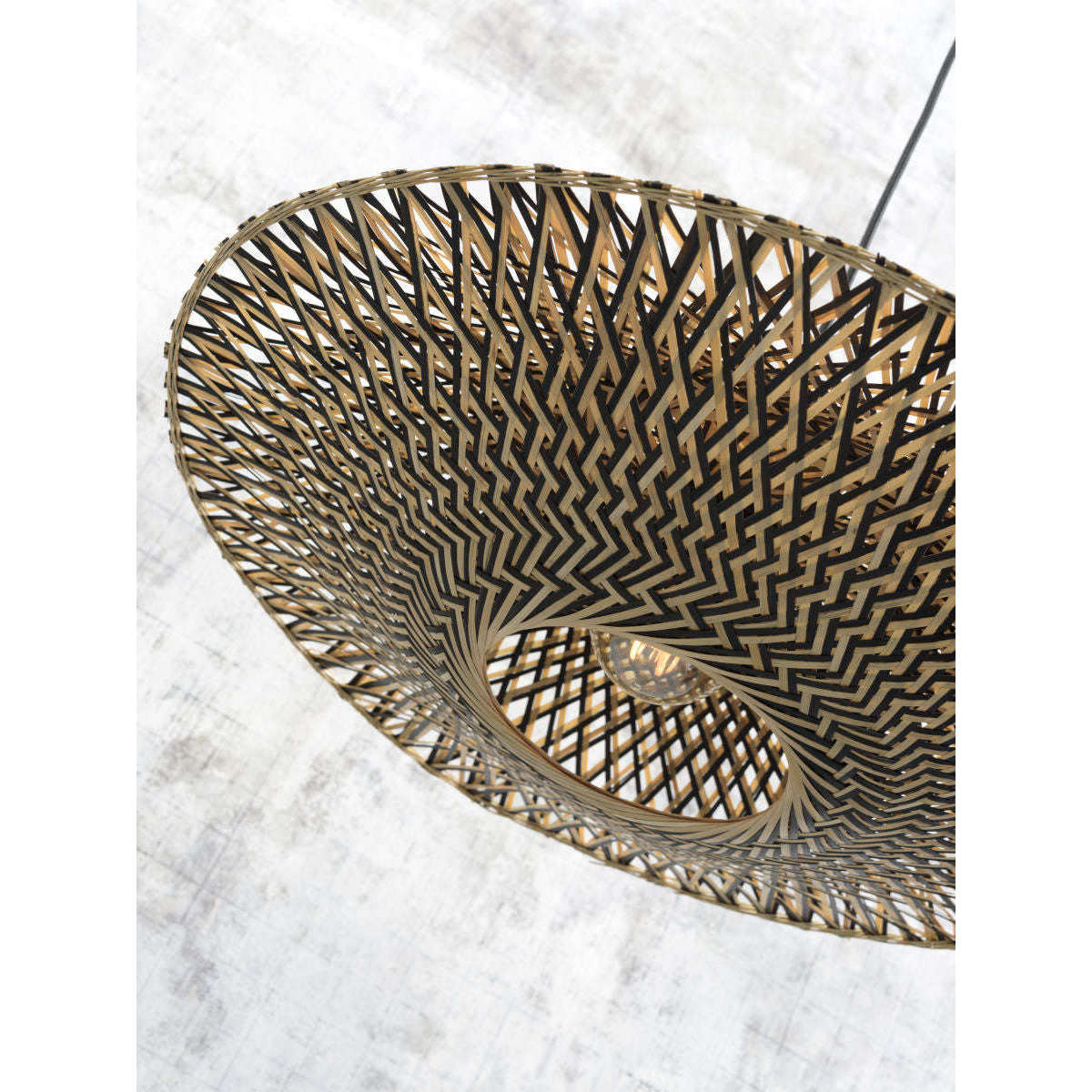 Good&Mojo Hanglamp Bali 44 cm zwart / naturel S