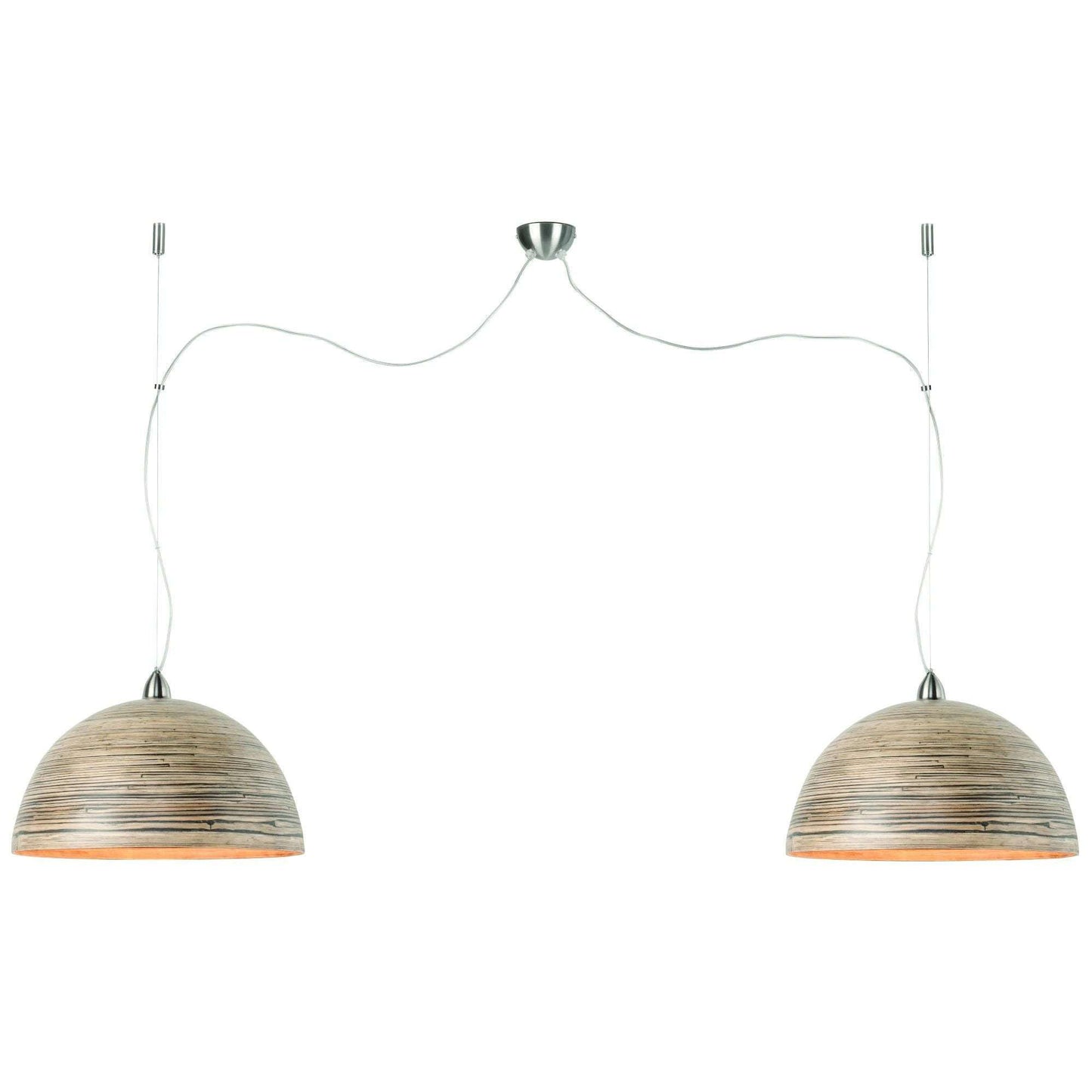 Good&Mojo Hanglamp bamboe Halong dubbel donker naturel