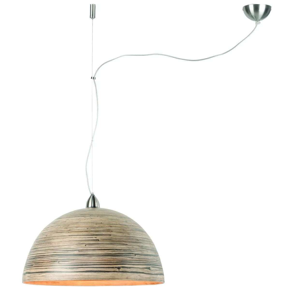 Good&Mojo Hanglamp bamboe Halong enkel donker naturel