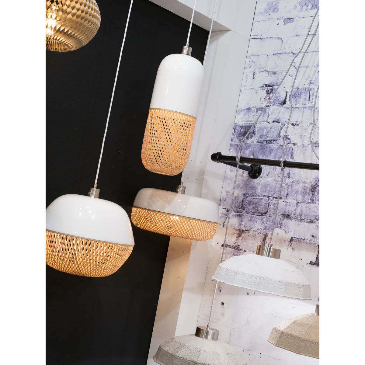 Good&Mojo Hanglamp bamboe Mekong rond