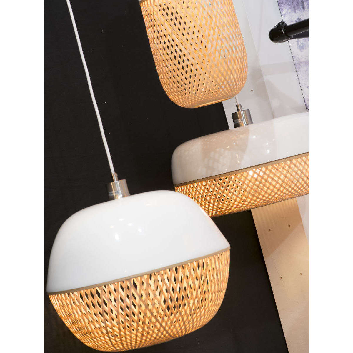 Good&Mojo Hanglamp bamboe Mekong rond