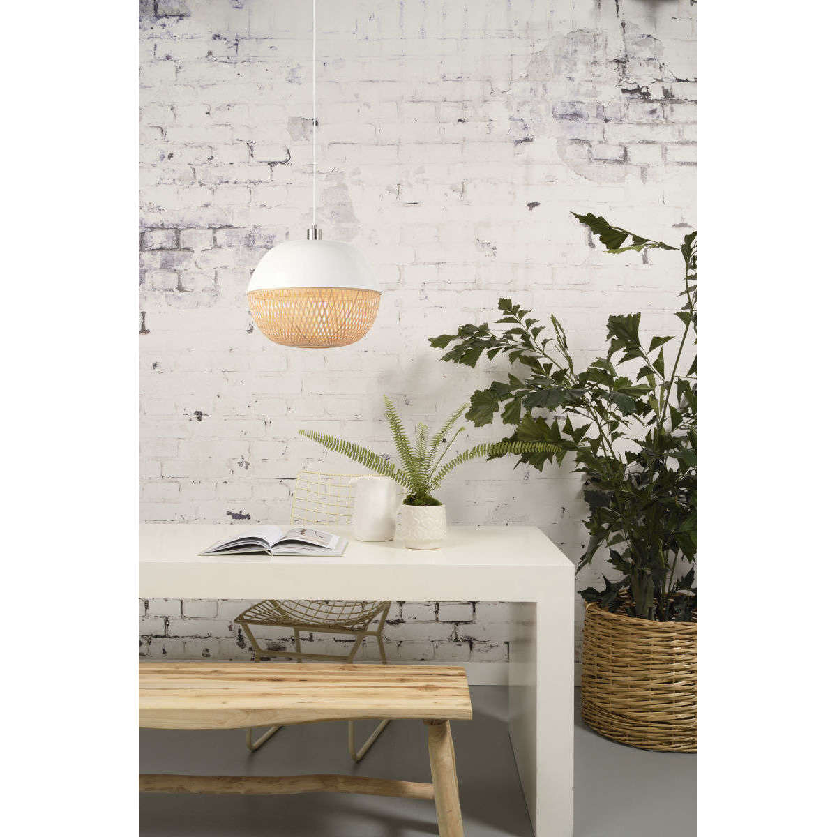 Good&Mojo Hanglamp bamboe Mekong rond