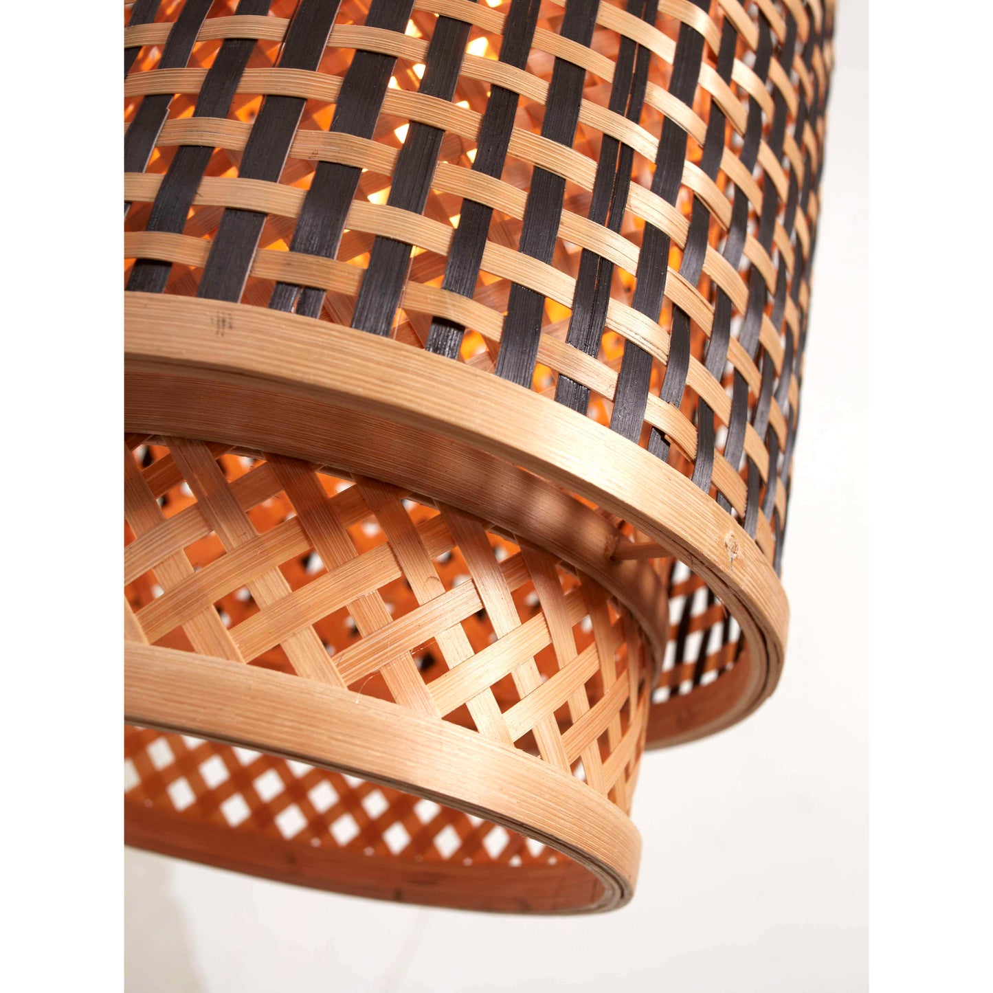 GOOD&MOJO hanglamp bhutan 18 cm L zwart/naturel